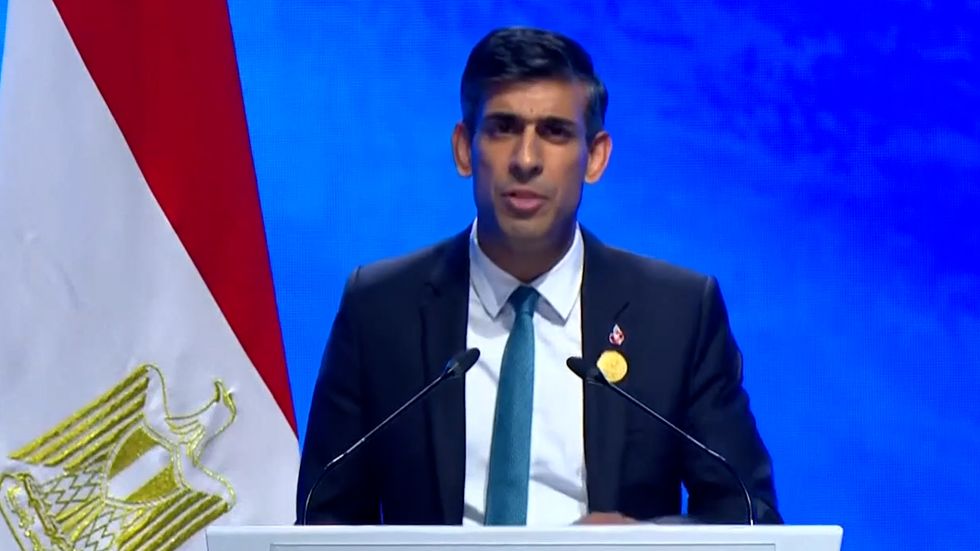 Rishi Sunak praised the late Queen Elizabeth II in his speech.
