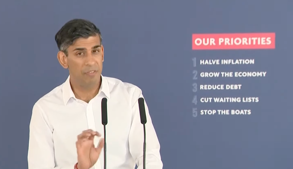 Rishi Sunak press conference