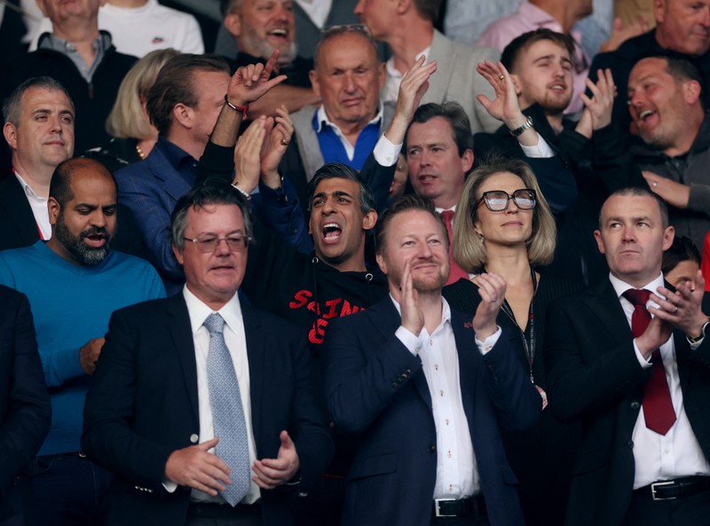 Rishi Sunak responds as his side Southampton promoted back to the