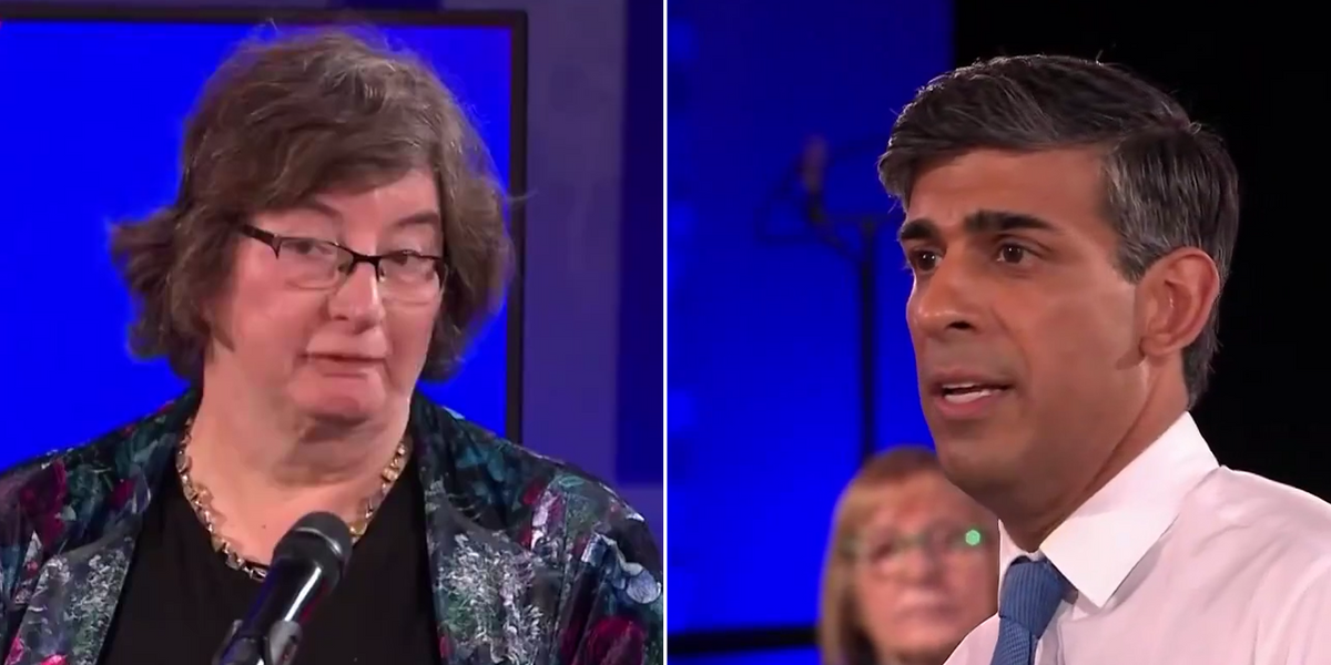 NextImg:Rishi Sunak confronted by trans voter who demands he defend his LGBT policies