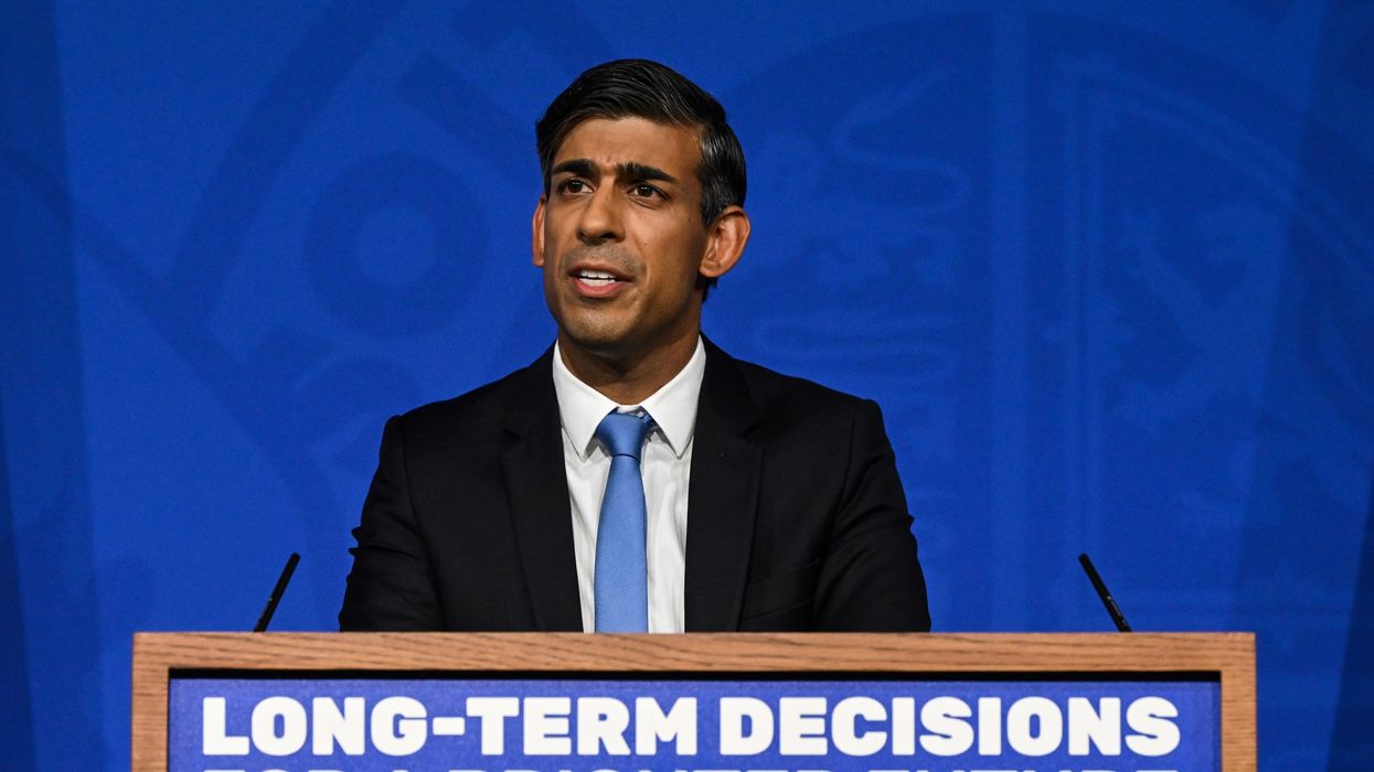 Rishi Sunak setting out his net zero policy