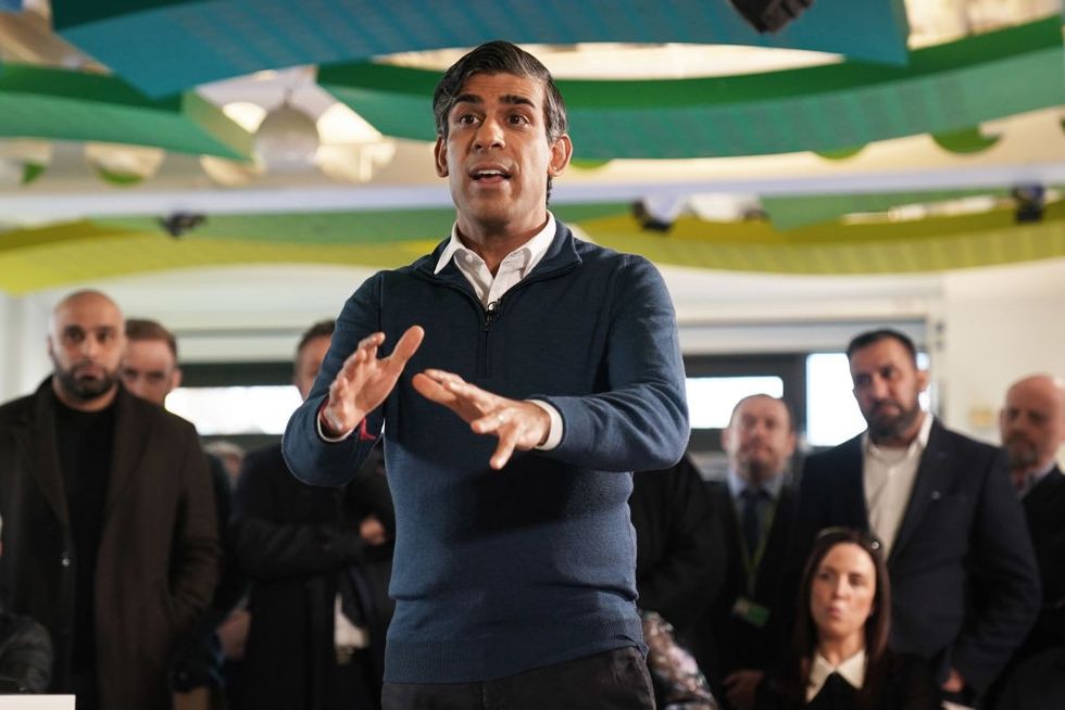 Rishi Sunak speaking at an event