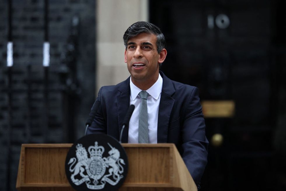 Rishi Sunak speaking outside Downing Street for the final time\u200b