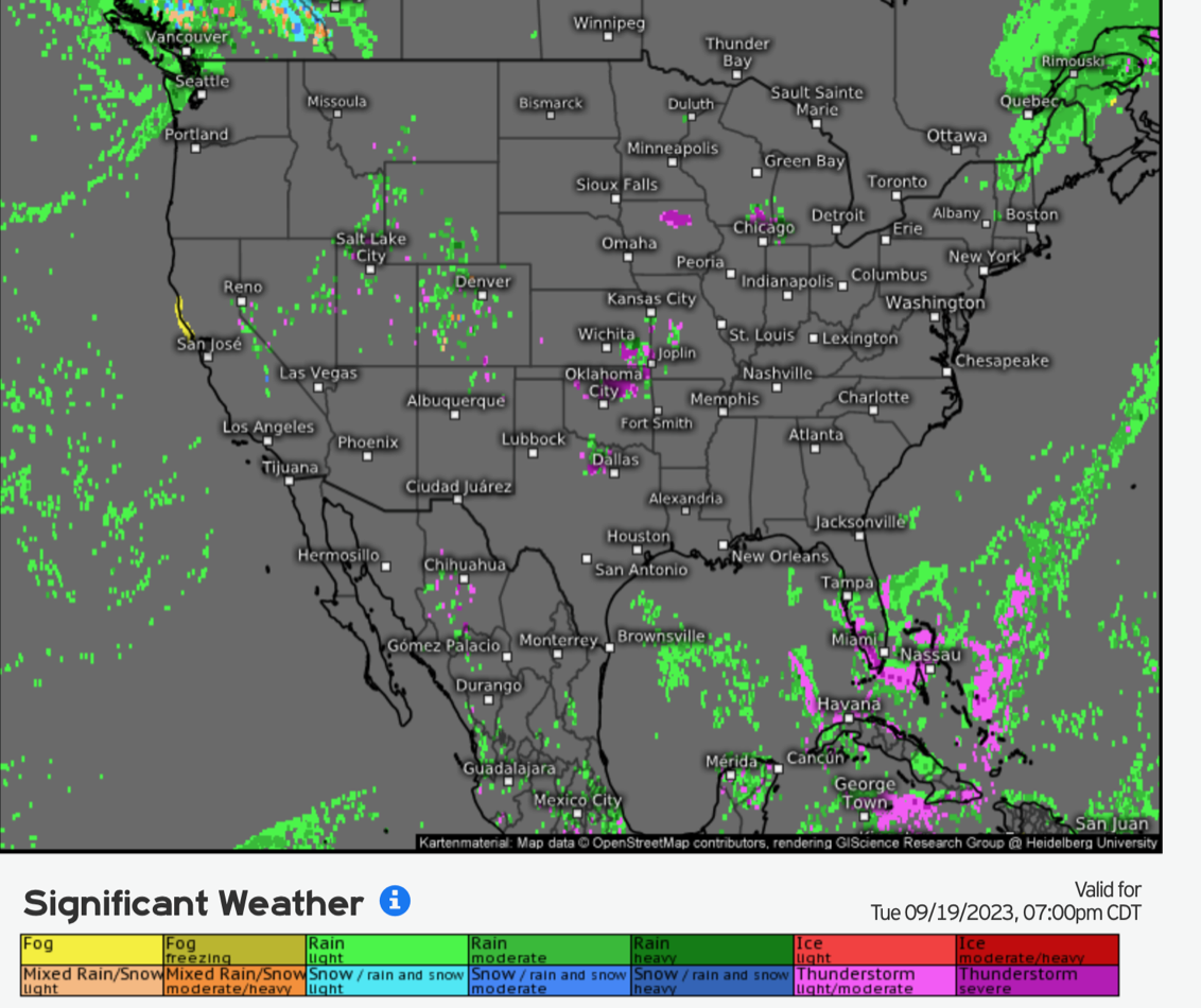Risk of \u2019severe\u2019 thunderstorms where cold meets hot