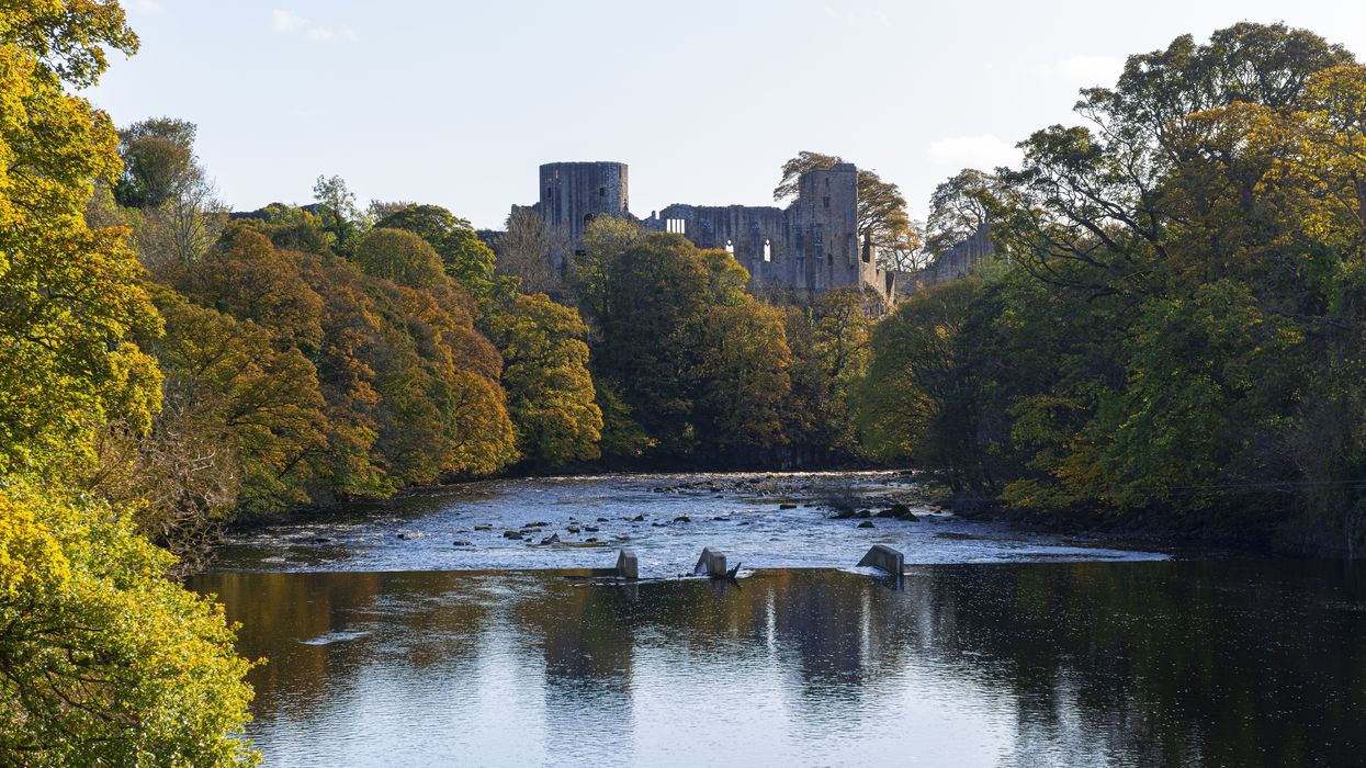 River Tees with a view of Barnard Castle