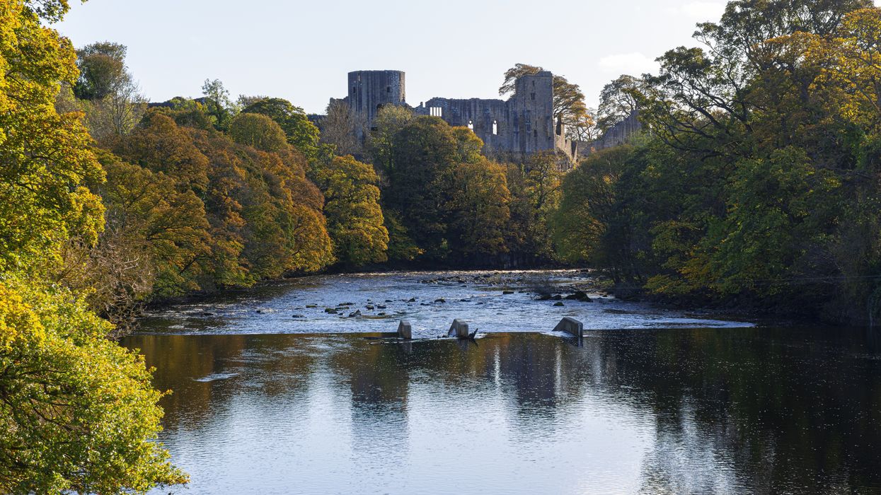 River Tees with a view of Barnard Castle