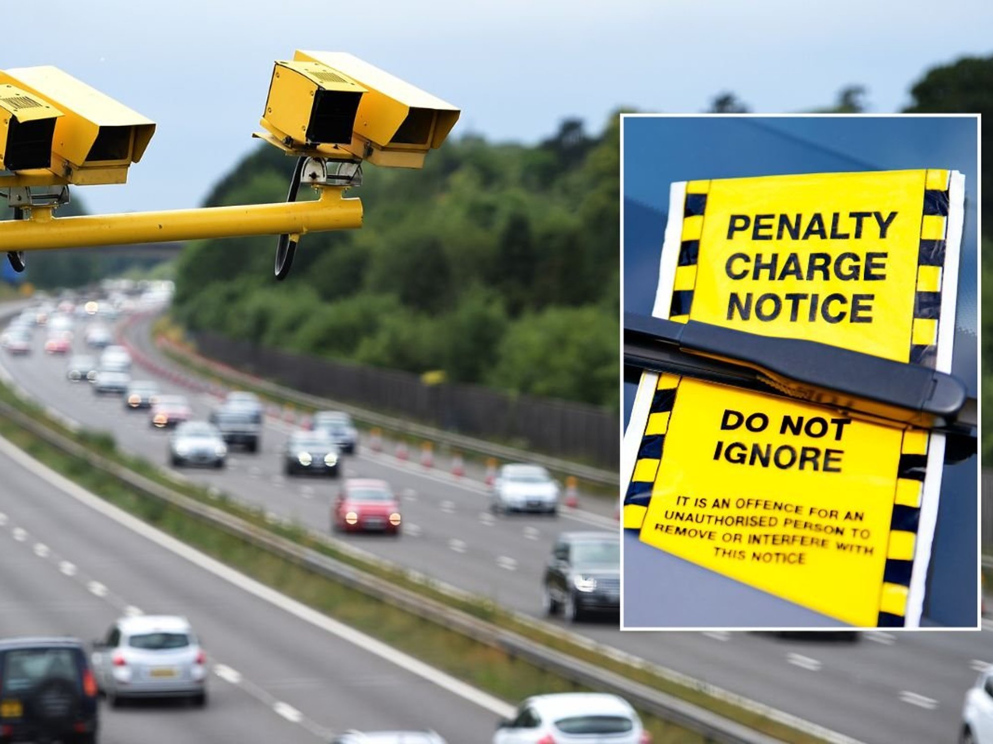 Road cameras and a penalty charge notice