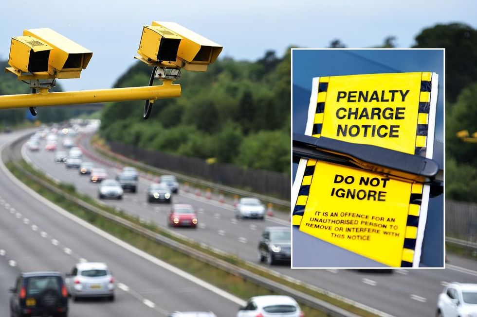 Road cameras and a penalty charge notice