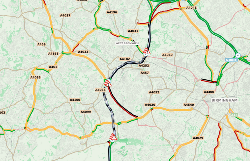 Road closures on the M5