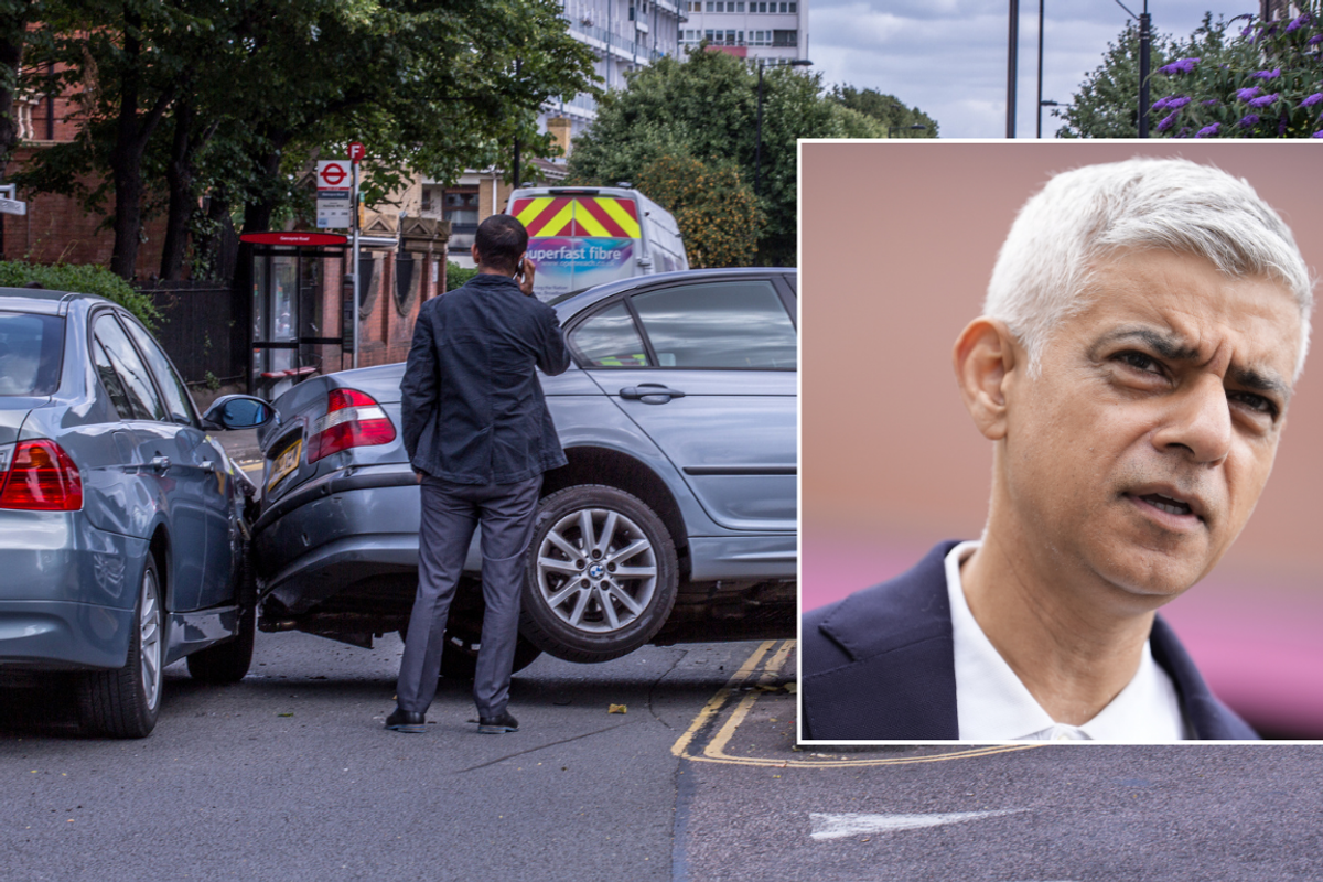 Road collision and Sadiq Khan