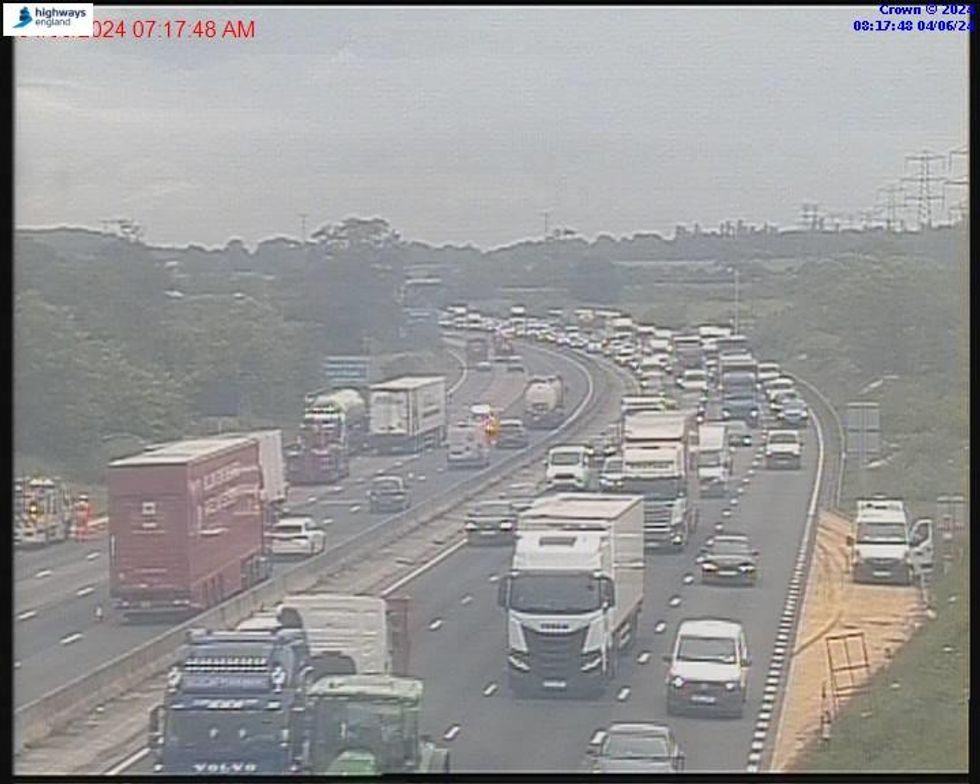 Road delays on the M6