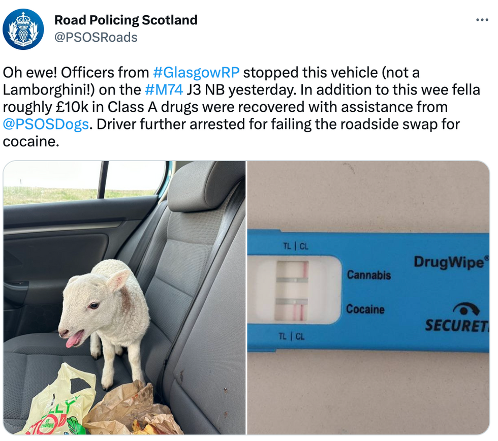 Road Policing Scotland tweet