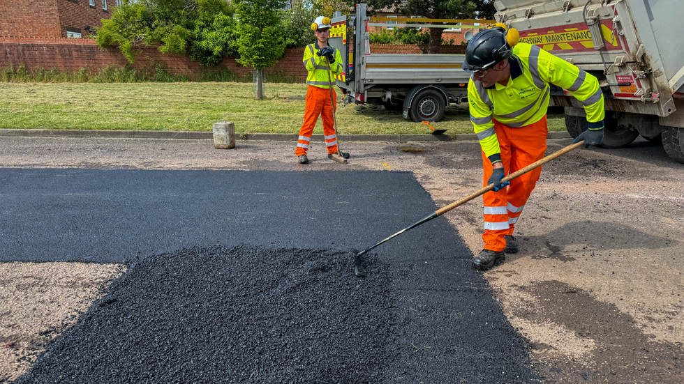 Roads being fixed