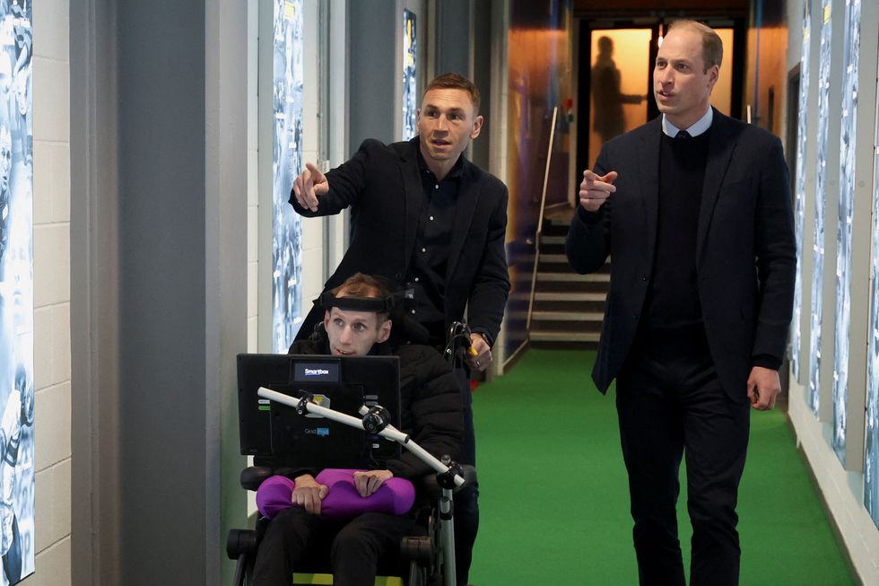 Rob Burrow, Kevin Sinfield, Prince William