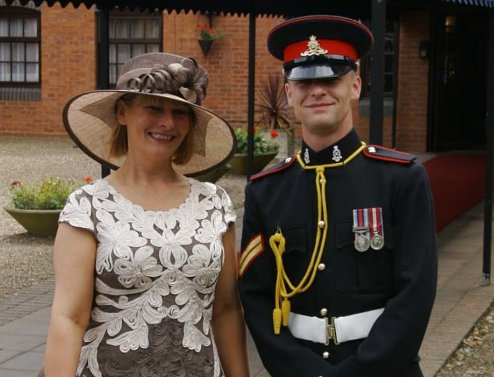 Rob Homans with his mother, Dawn Turner
