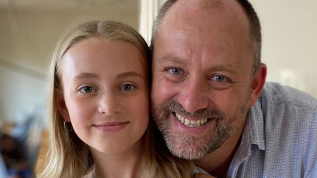 Rob Mason with his daughter Kezia
