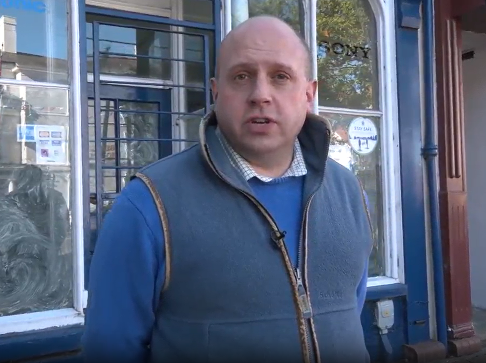 Rob Meadley showed GB News the local high street, where whitewashed windows are far from a rare sight