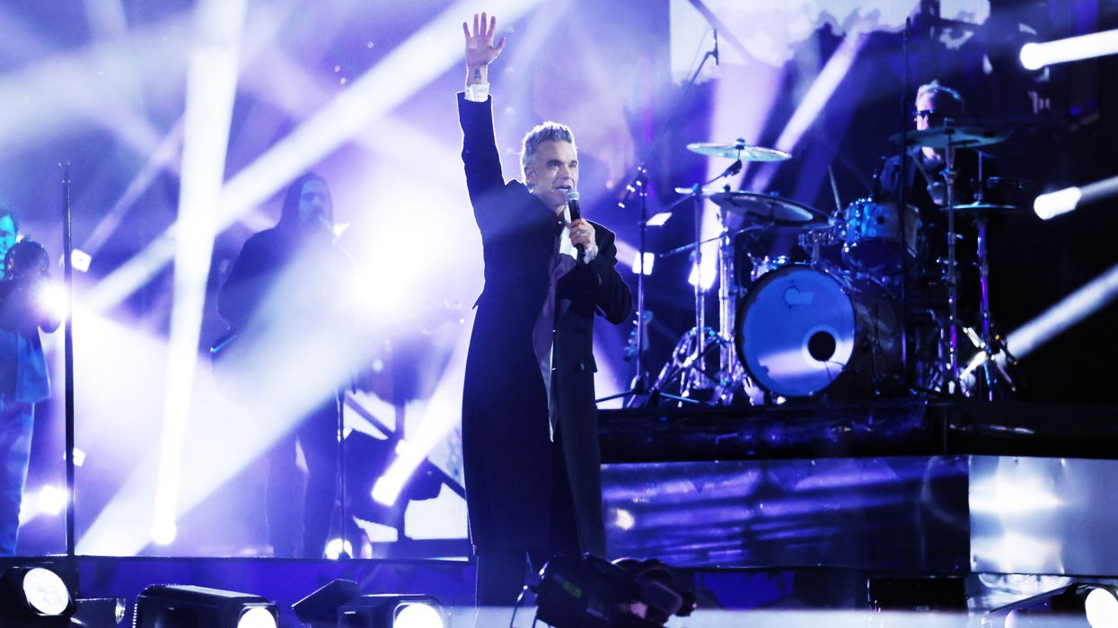 Robbie Williams on stage