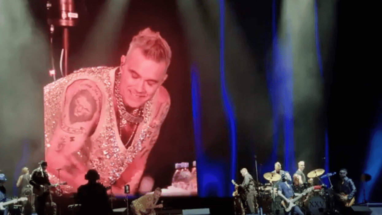 Robbie Williams taking a breather