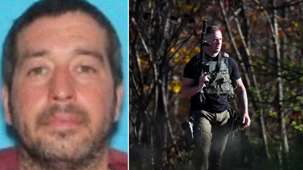Robert Card and armed police