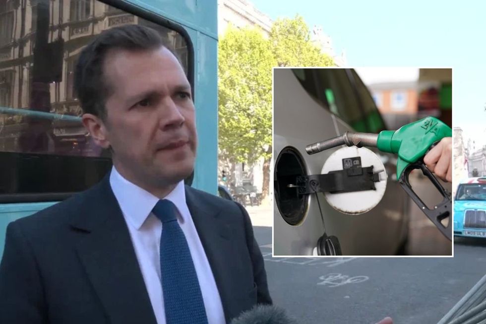 Robert Jenrick and a fuel pump