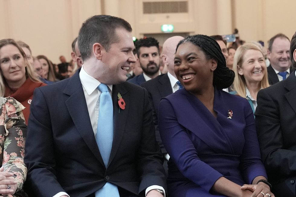 Robert Jenrick and Kemi Badenoch during the 2024 Tory leadership election