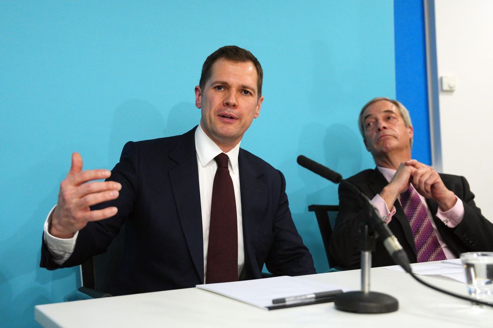 Robert Jenrick and Nigel Farage