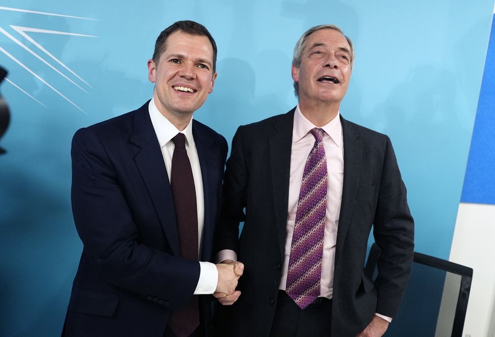 Robert Jenrick and Nigel Farage