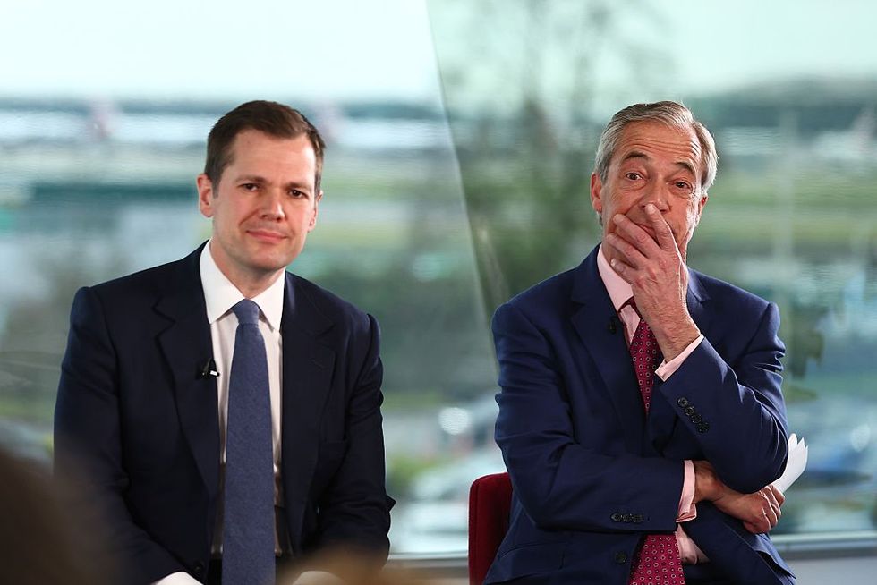 Robert Jenrick and Nigel Farage
