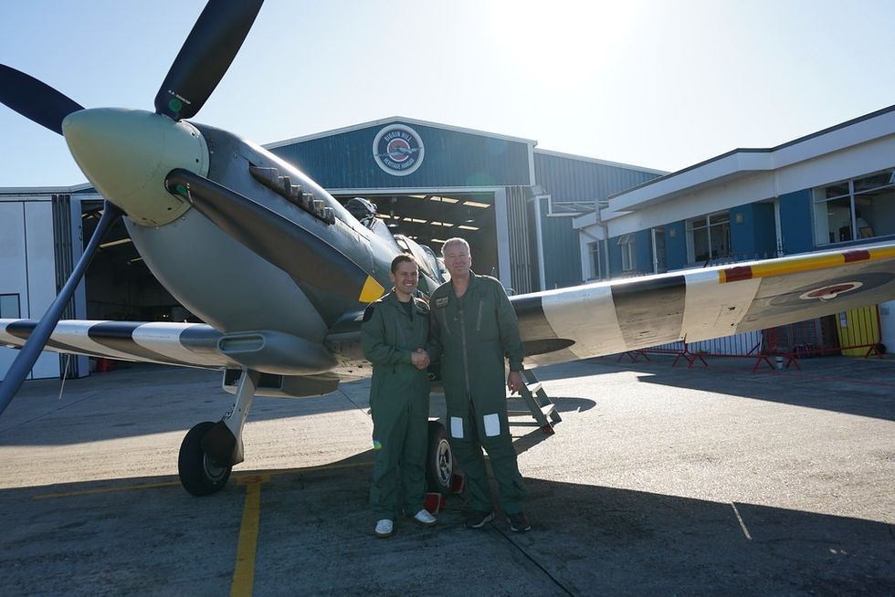 Robert Jenrick at the Biggin Hill Heritage Hanger