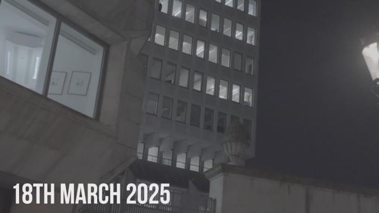 Robert Jenrick projects giant message onto London building in latest protest against ‘two-tier sentencing’