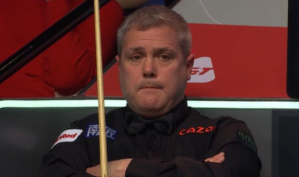 Robert Milkins slumped in his chair after the outburst