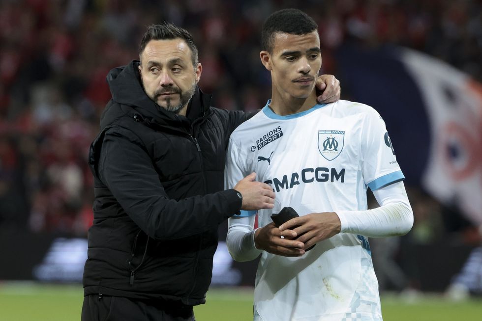 Roberto De Zerbi defended criticism levelled at Mason Greenwood while at Marseille