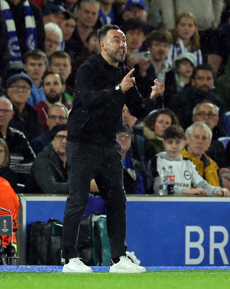 Roberto De Zerbi previously managed in the Premier League with Brighton