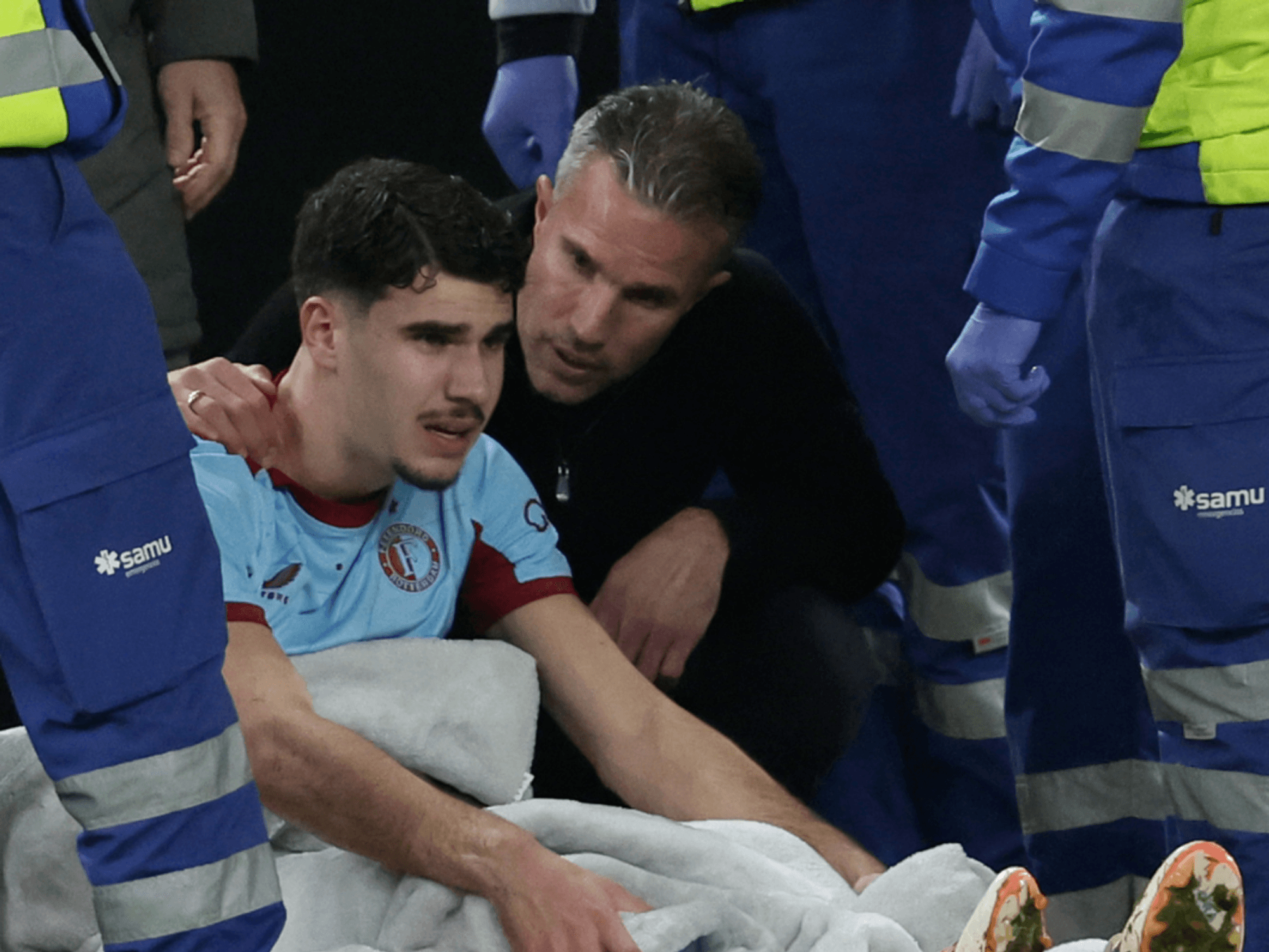 Robin van Persie and son Shaqueel