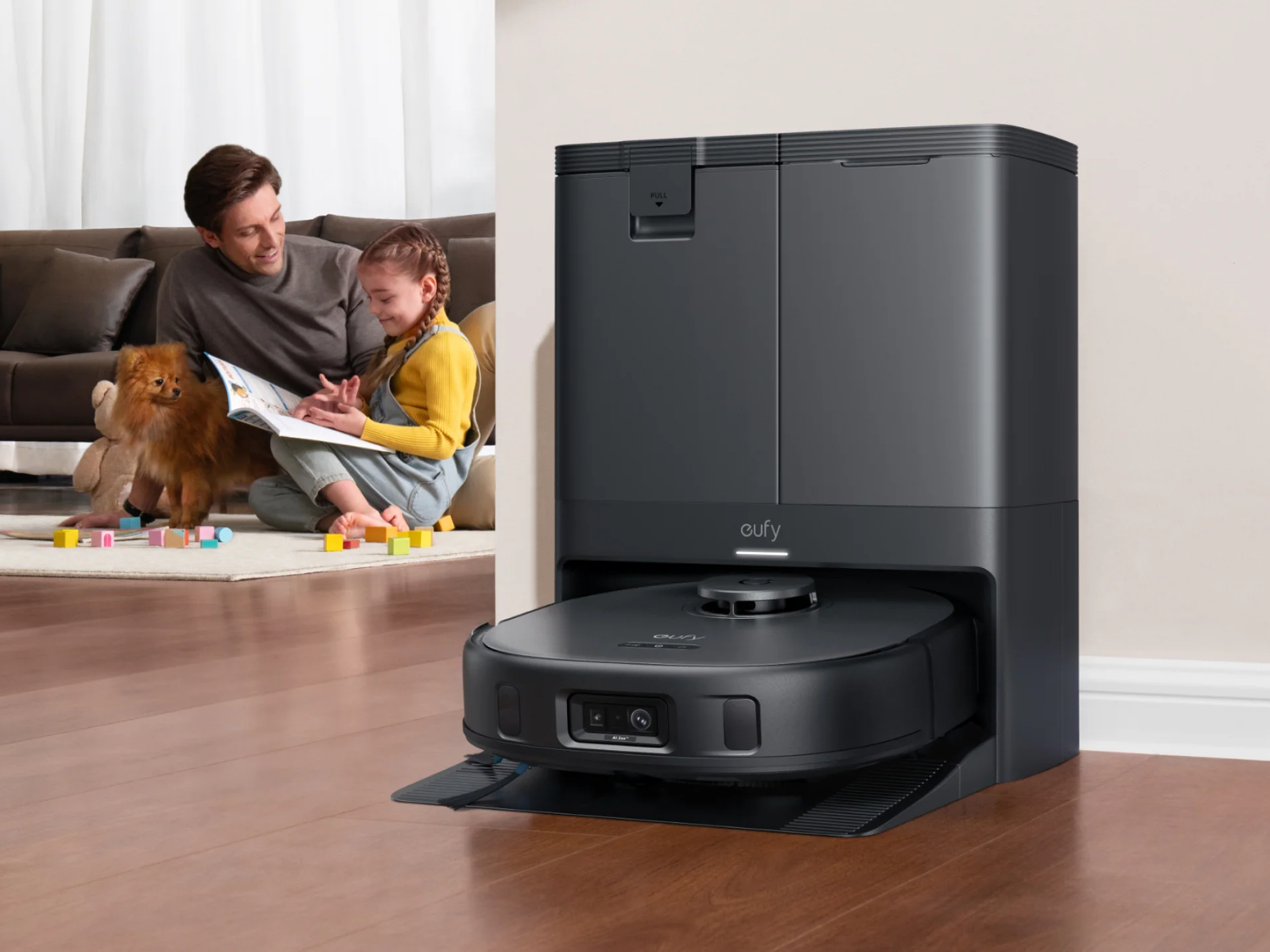 Robot vacuum cleaner in charging dock