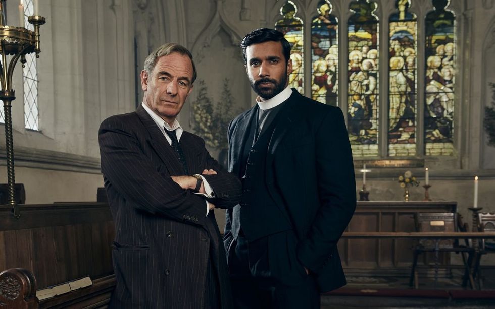 Robson Green and Rishi Nair as Geordie and Alphy