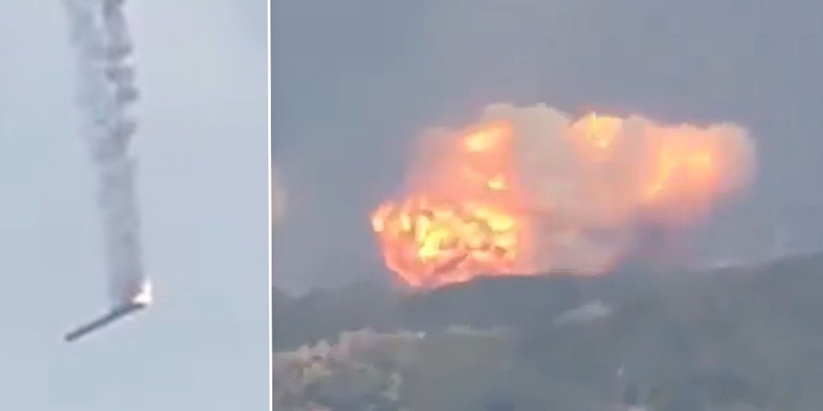 NextImg:Chinese rocket erupts into ENORMOUS FIREBALL after crashing during engine test