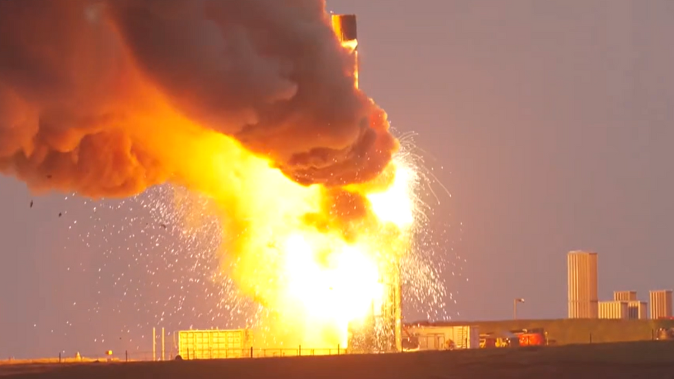 Rocket explosion