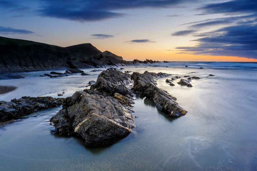 Rocks in water at Crackington Haven