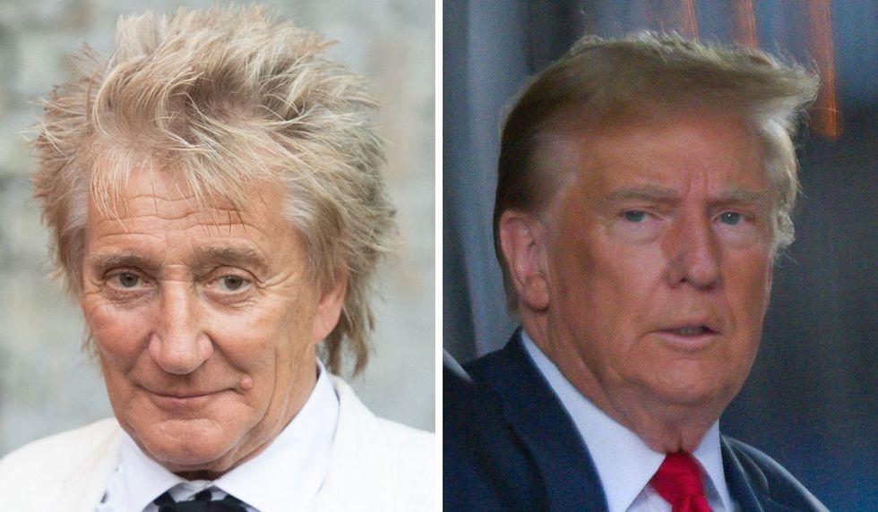 Rod Stewart and Donald Trump