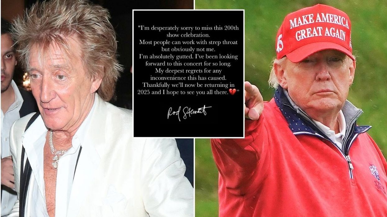 Rod Stewart and Donald Trump