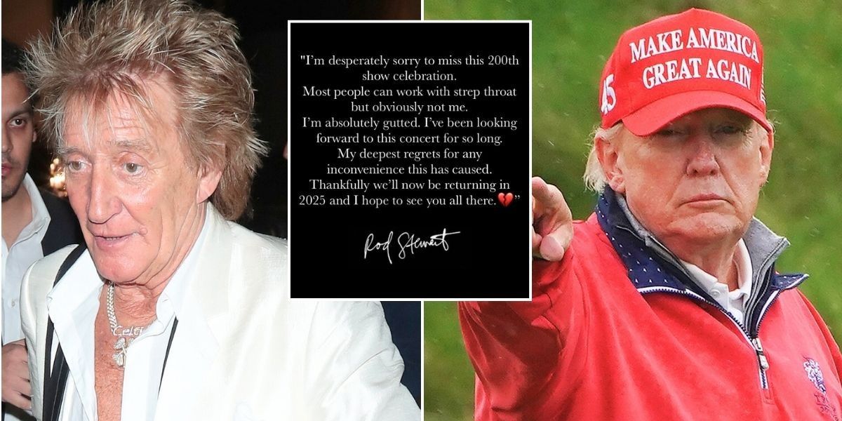 NextImg:Donald Trump fans cruelly taunt Rod Stewart as ill-health diagnosis forces singer to axe gig: 'Karma!'
