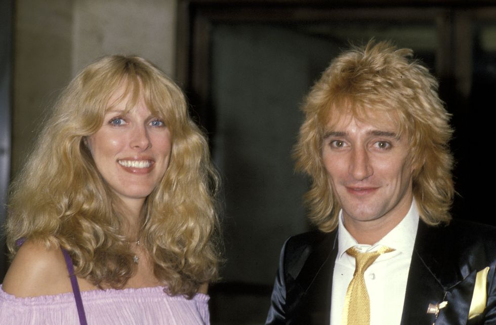 Rod Stewart and ex-wife Alana