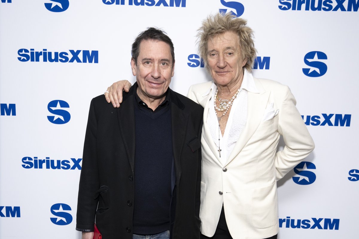 Rod Stewart and Jools Holland