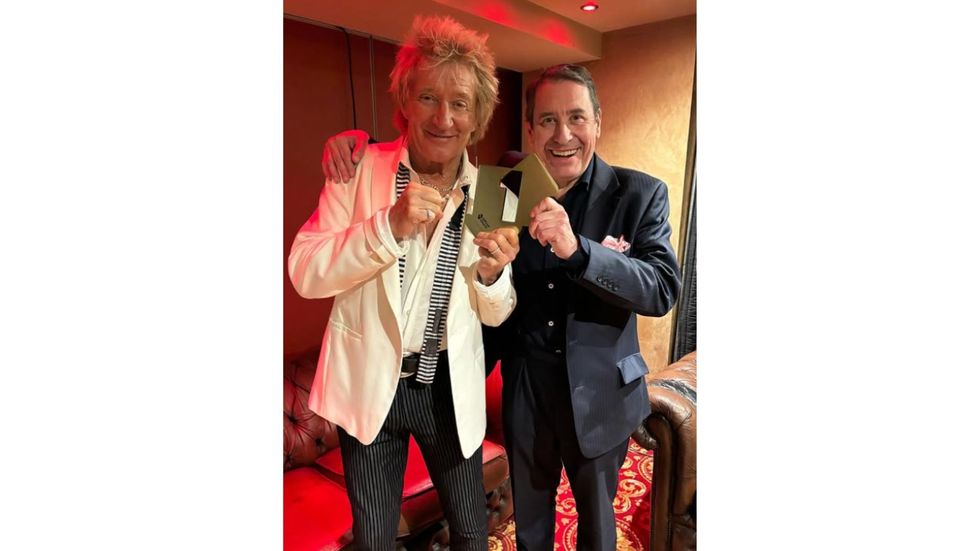 Rod Stewart and Jools Holland