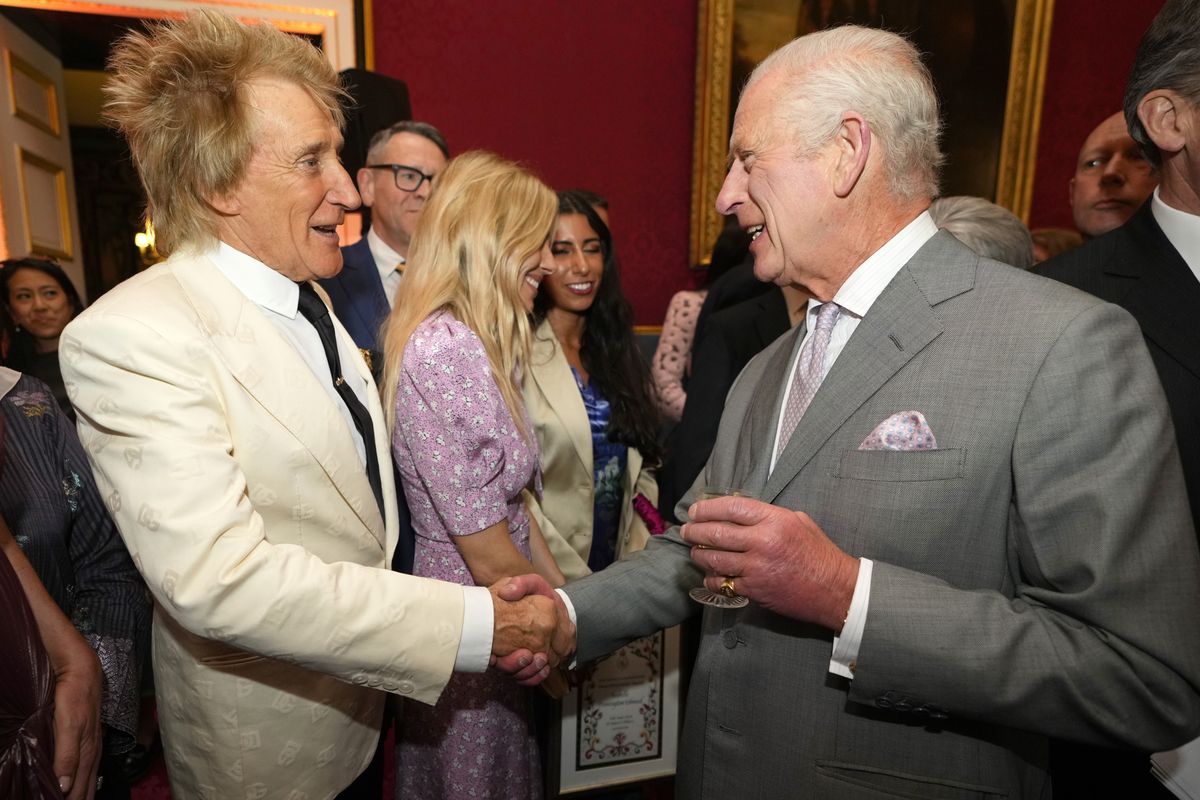 Rod Stewart and King Charles