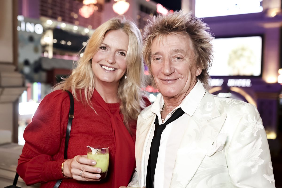 Rod Stewart and Penny Lancaster