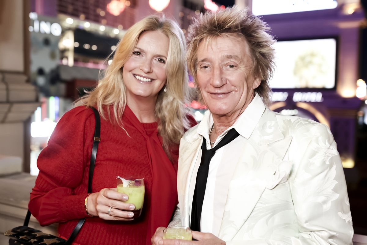 Rod Stewart and Penny Lancaster