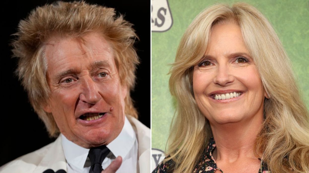Rod Stewart and Penny Lancaster